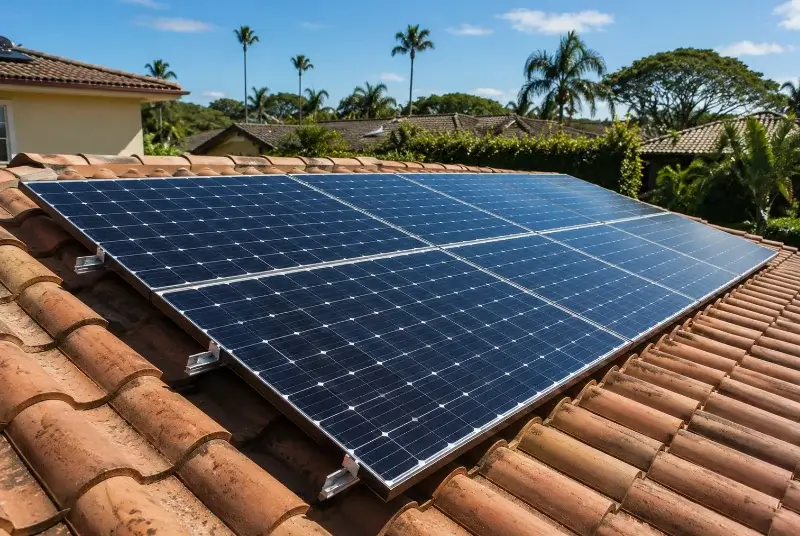 Installation de panneaux solaires à Fouzilhon